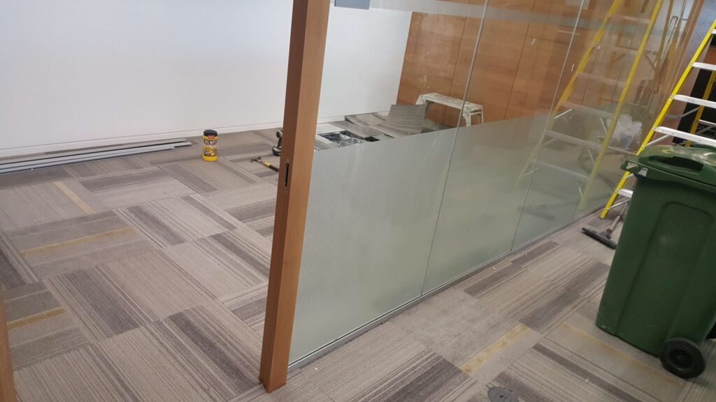 Glass partition